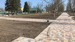 Благоустройство аллеи в селе Русском завершат к августу