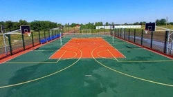Спортивную площадку оборудовали в селе Серноводском по губернаторской программе