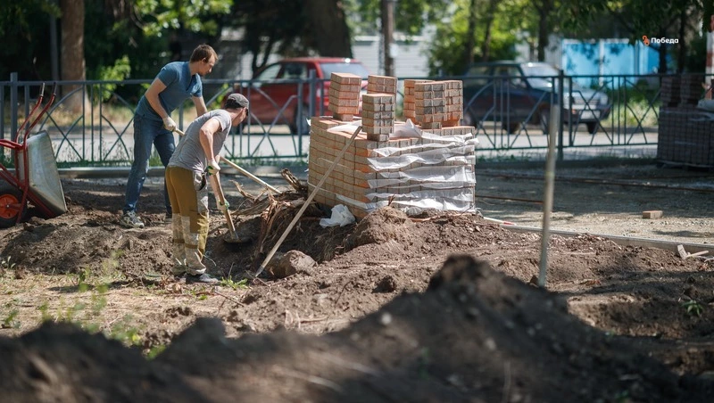 Благоустройство парка станицы Курской завершат в середине октября