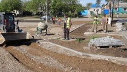 Тротуары обустраивают в станице Галюгаевской